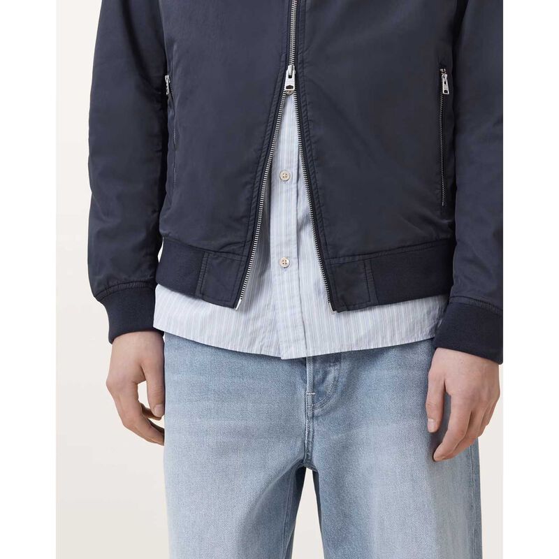 AllSaints Bassett Ramskull Bomber Jacket image number 2
